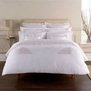 Christy Hampton Embroidered Floral Queen Duvet Cover